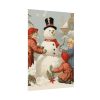 92410-262.jpg Vintage Children Building A Snowman Poster
