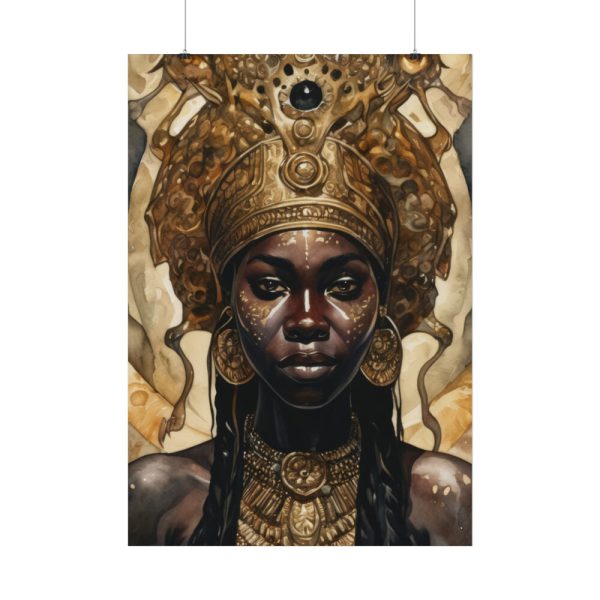 92410-276.jpg Afroamerican Woman in a Crown Poster