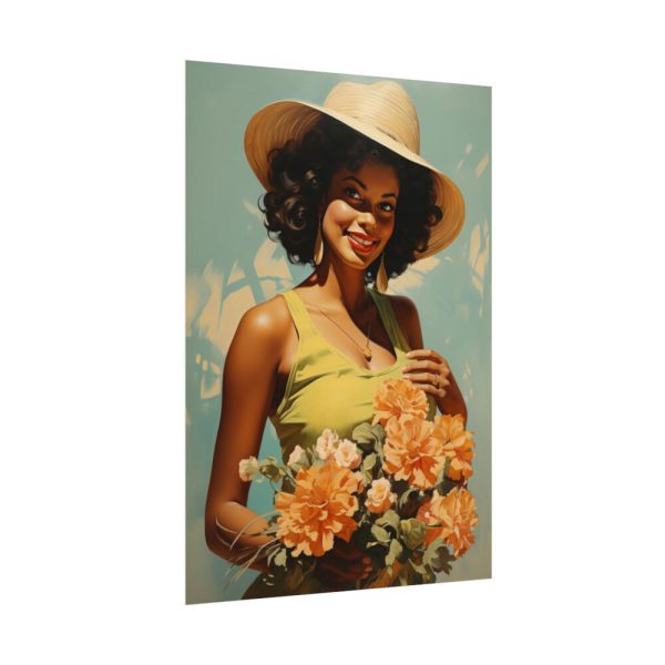 92410-292.jpg Woman With Flowers Poster