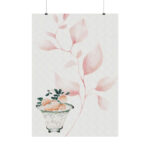 Vintage Lychee Bowl Illustration Poster - Image 2