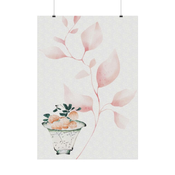 Vintage Lychee Bowl Illustration Poster - Image 2