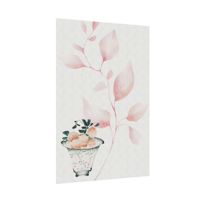 Vintage Lychee Bowl Illustration Poster - Image 3