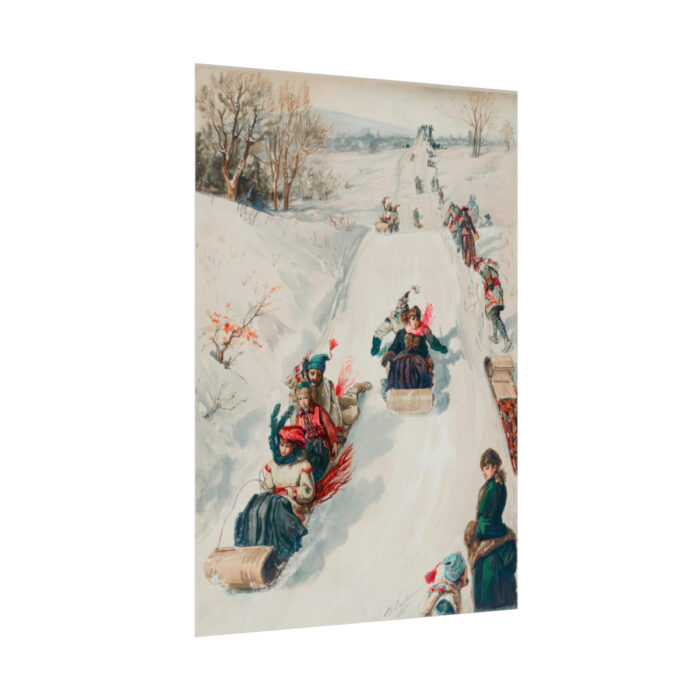 Tobogganing by L. Prang & Co Poster - Image 3
