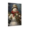 92410-67.jpg Snowman with Flowers Poster