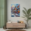 92411-113.jpg Christmas House Fantasy Art Poster