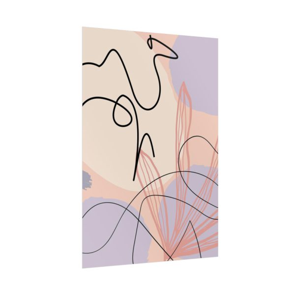 Minimal Drawing of a Camel Poster