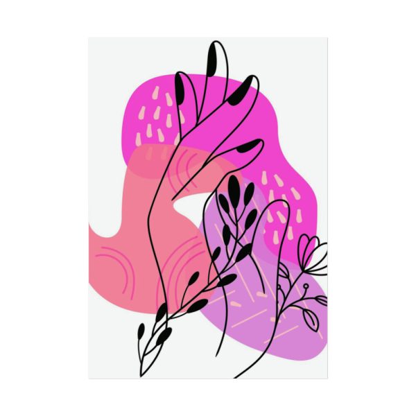 92411-140.jpg Abstract Pattern-Filled Shapes With a Line-Art Poster