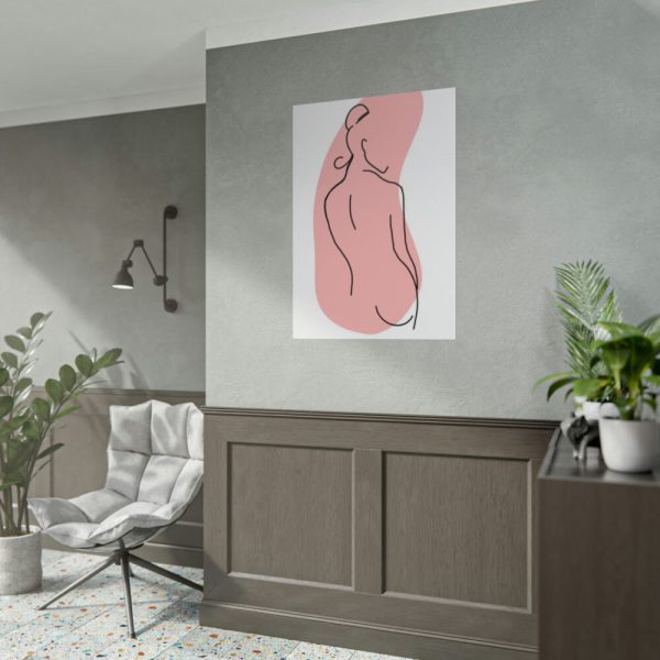 92411-149.jpg Modern Art Abstract Of A Lady Poster