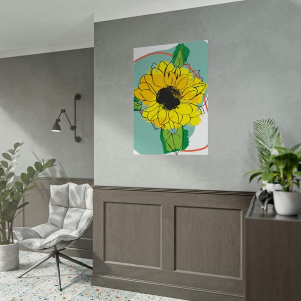 92411-164.jpg Sunflower Abstract Poster