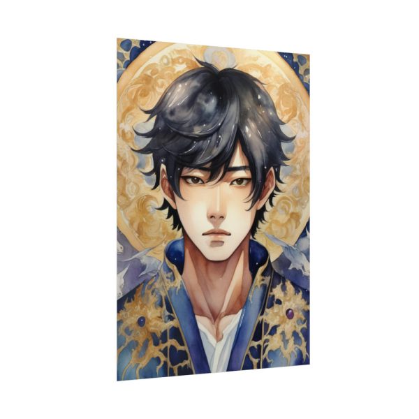 92411-167.jpg Boy Drawn In Watercolor Poster