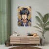92411-168.jpg Boy Drawn In Watercolor Poster