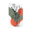 92411-217.jpg Abstract Mason Jar Flower Line Art Poster