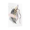 92411-227.jpg Pink and Black Line Art Overlay of a Woman Poster