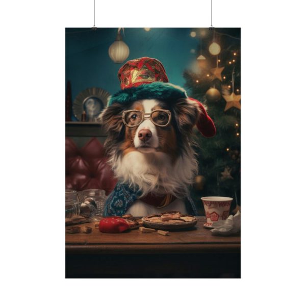 92411-251.jpg Funny Christmas Dog Poster