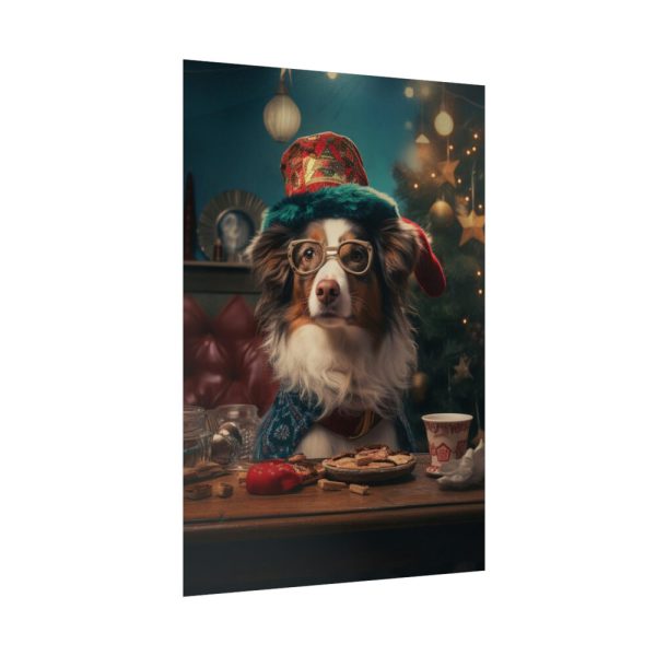 92411-252.jpg Funny Christmas Dog Poster