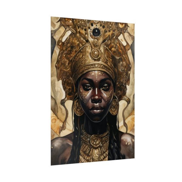 92411-272.jpg Afroamerican Woman in a Crown Poster