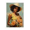 92411-285.jpg Woman With Flowers Poster