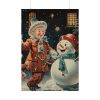 Child and Snowman Poster