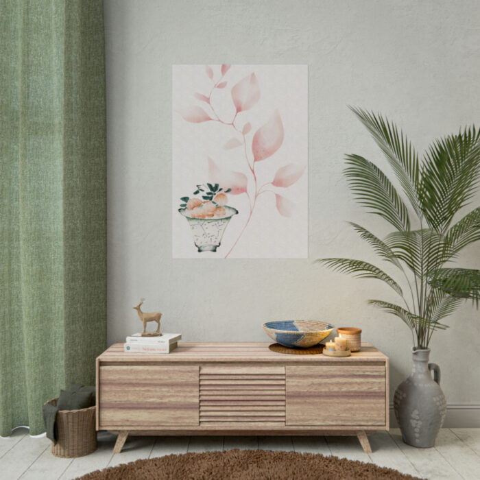 Vintage Lychee Bowl Illustration Poster - Image 9