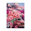 Valentine Love Flower Truck Gnome Poster