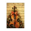 92411-75.jpg Vintage Christmas Cello Music Poster