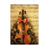92411-76.jpg Vintage Christmas Cello Music Poster