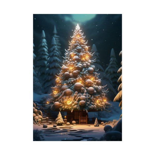 92411-80.jpg Christmas Tree House Poster