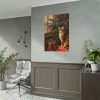 92411-94.jpg Cat By Christmas Tree Poster