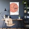 93830-110.jpg Contemporary Illustration of a Circle Framed Poster