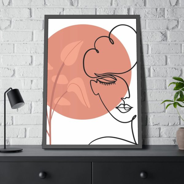 93830-111.jpg Contemporary Illustration of a Circle Framed Poster