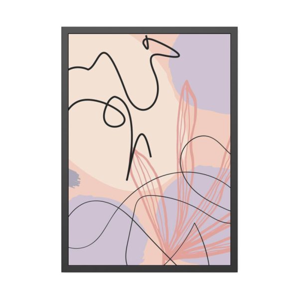 Minimal Drawing of a Camel Framed Poster