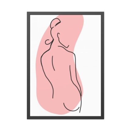 Modern Art Abstract Of A Lady Framed Poster