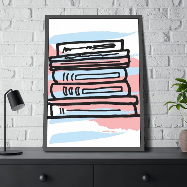93830-135.jpg Abstract Books Illustration Framed Poster