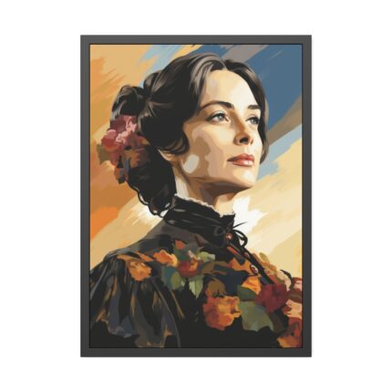 Pioneer Woman Portrait Framed Poster