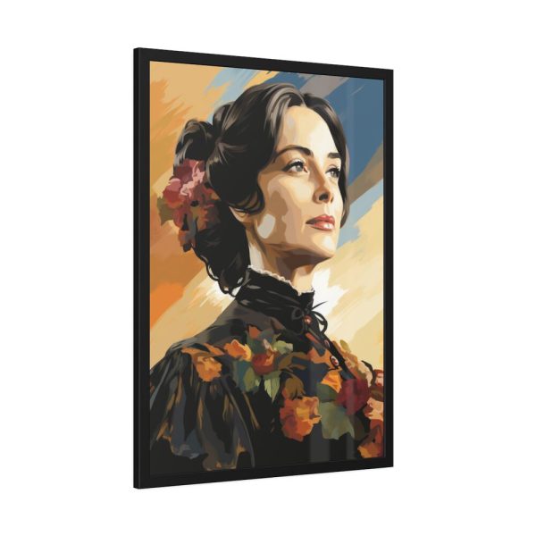 93830-149.jpg Pioneer Woman Portrait Framed Poster