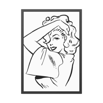 Pin-up Girl Framed Poster