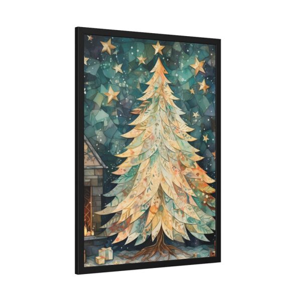 93830-165.jpg Impressionist Christmas Tree Framed Poster