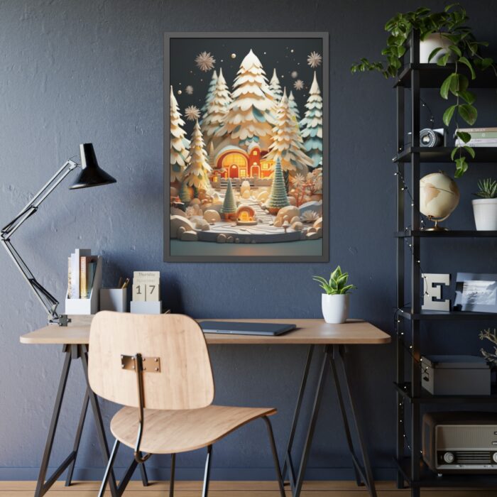 Christmas Tree House Framed Poster - Image 3