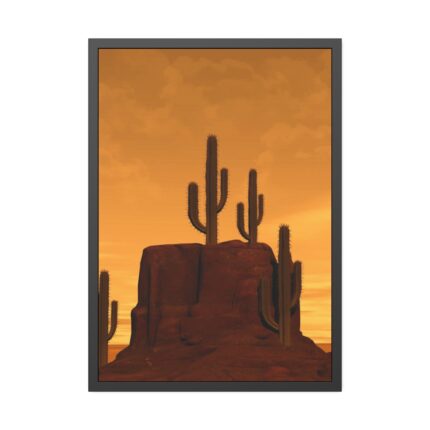 Desert Landscape Framed Poster