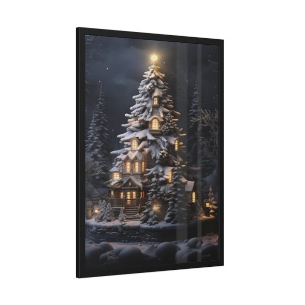 93830-193.jpg Christmas Tree House Framed Poster