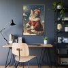 93830-198.jpg Winter Christmas Cat Framed Poster