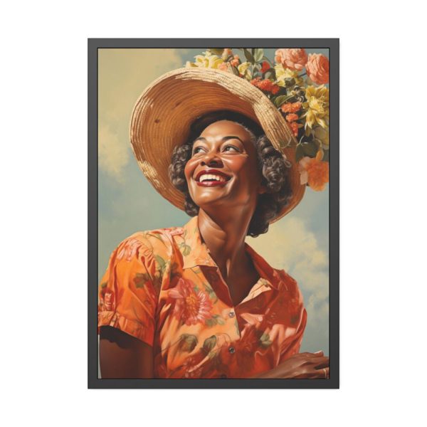 93830-200.jpg Senior African American Woman Framed Poster