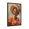 93830-201.jpg Senior African American Woman Framed Poster