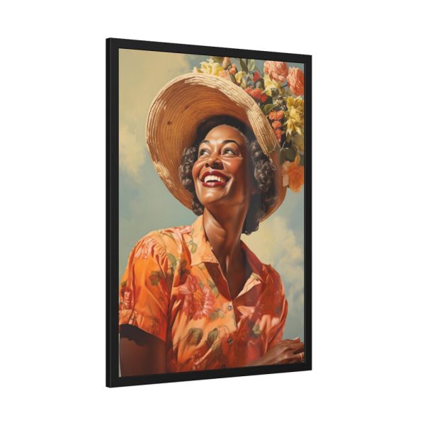 93830-201.jpg Senior African American Woman Framed Poster