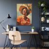 93830-202.jpg Senior African American Woman Framed Poster