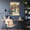 93830-222.jpg LIittle Children With Snowman Framed Poster