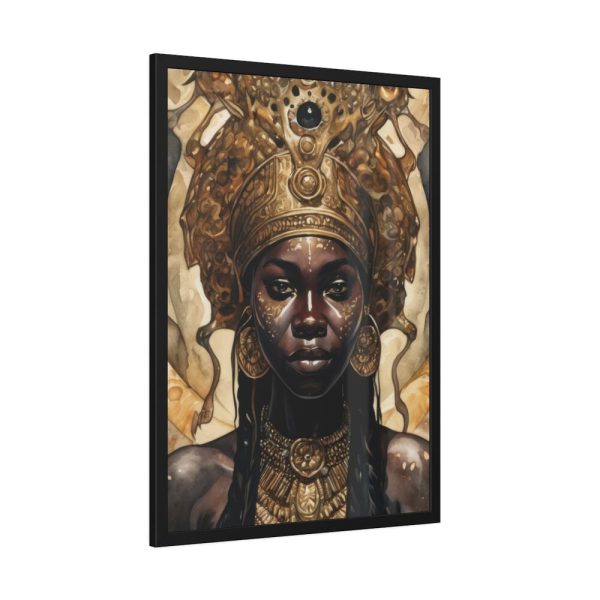 Afroamerican Woman in a Crown Framed Poster
