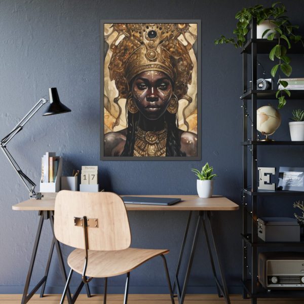 Afroamerican Woman in a Crown Framed Poster