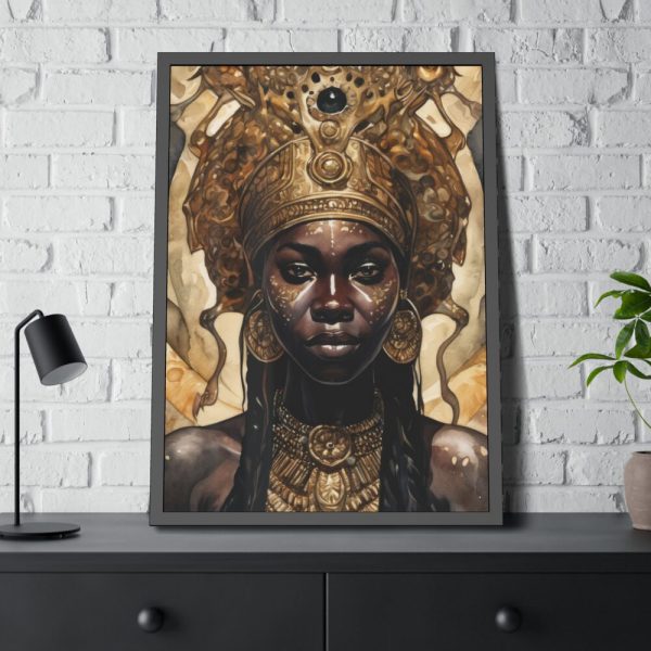 Afroamerican Woman in a Crown Framed Poster