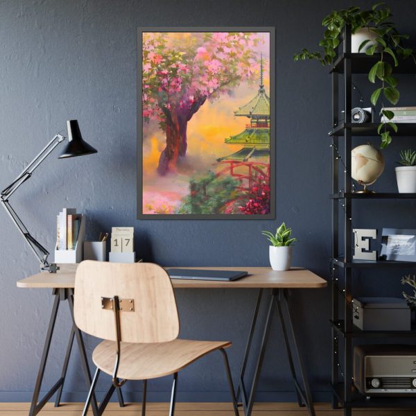 93830-262.jpg Japanese Pear Blossom Garden Art Framed Poster